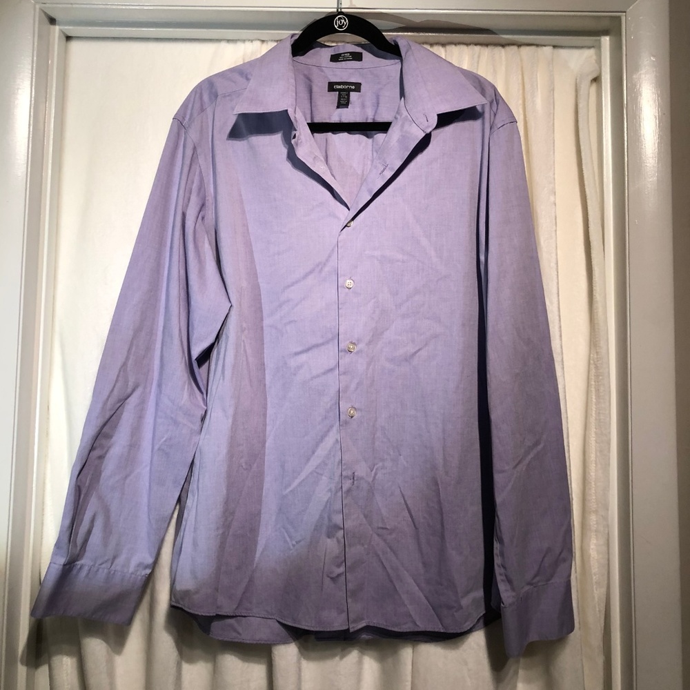 Men's Liz Claiborne Fitted Shirt purple
